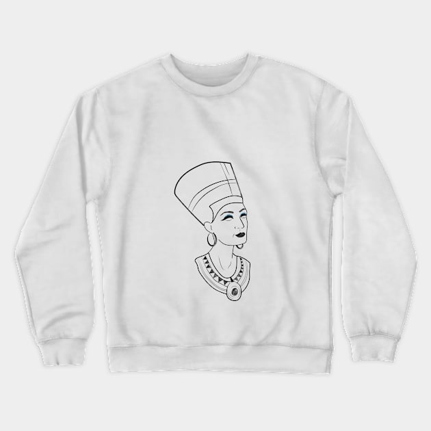 NEFERTITI Crewneck Sweatshirt by Nefer Arte